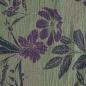 Preview: Musselin Double Gauze Jacquard Blüten grün lila